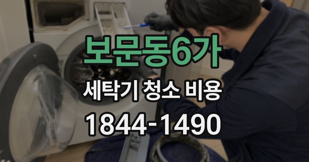 보문동6가 세탁기 청소 비용
