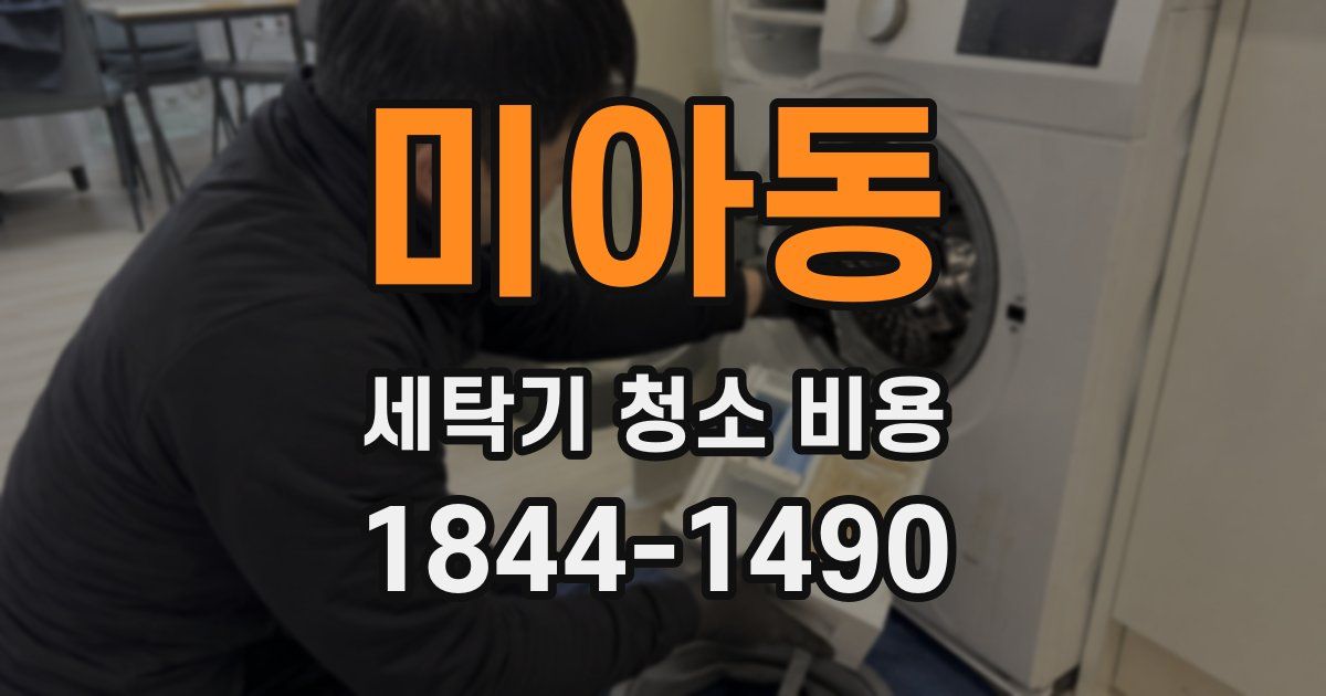 미아동 세탁기 청소 비용