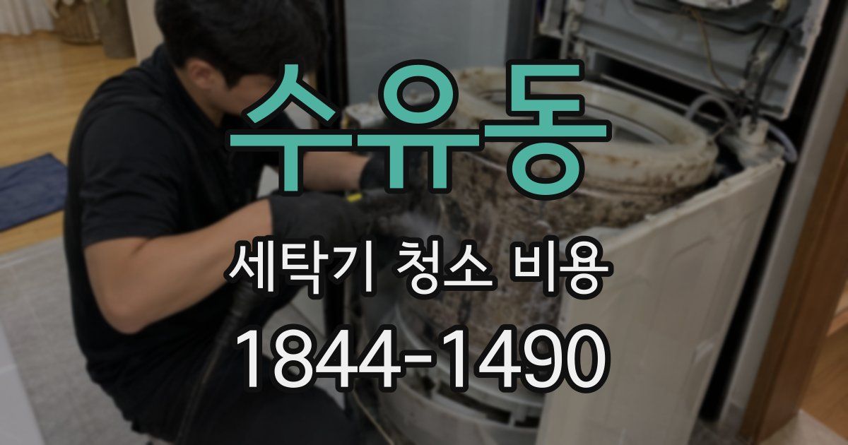 수유동 세탁기 청소 비용