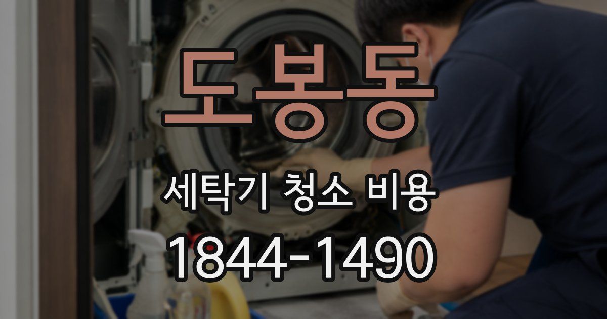 도봉동 세탁기 청소 비용