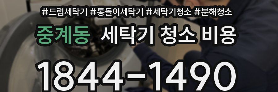중계동 세탁기 청소 비용