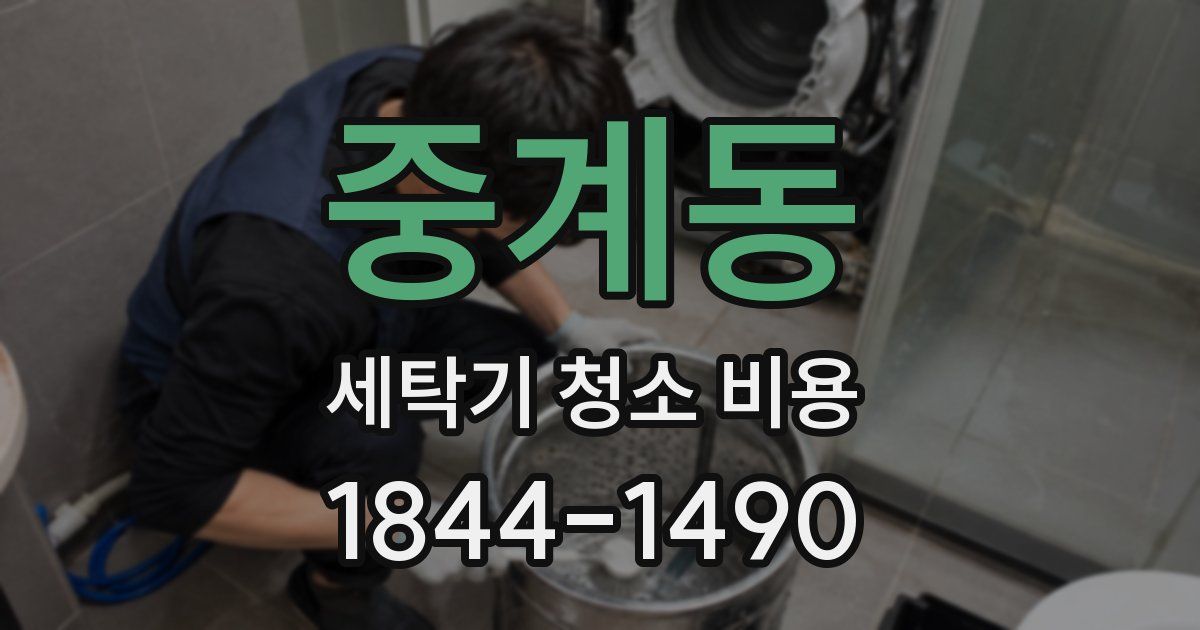 중계동 세탁기 청소 비용