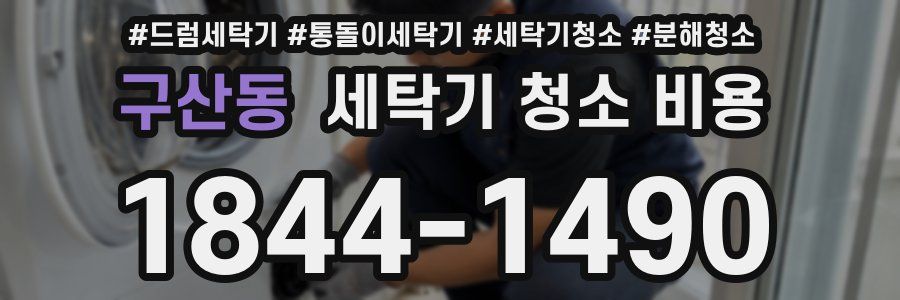 구산동 세탁기 청소 비용