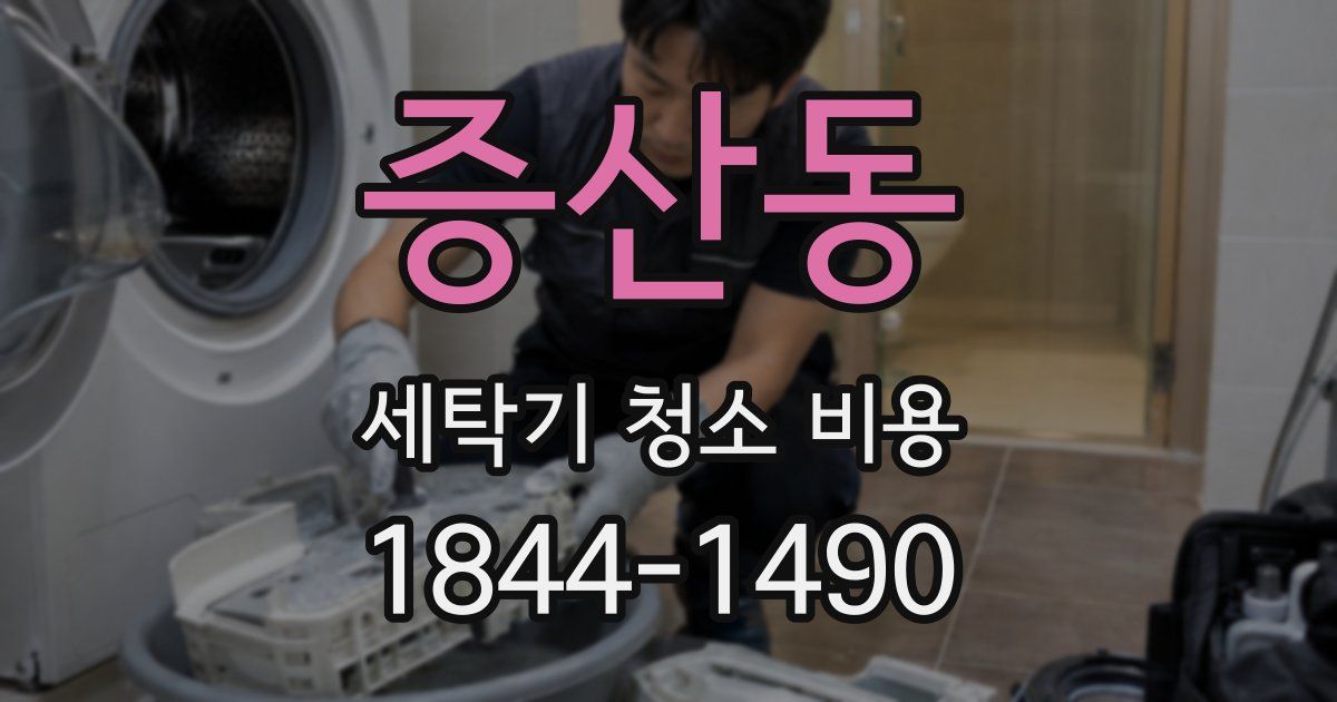 증산동 세탁기 청소 비용