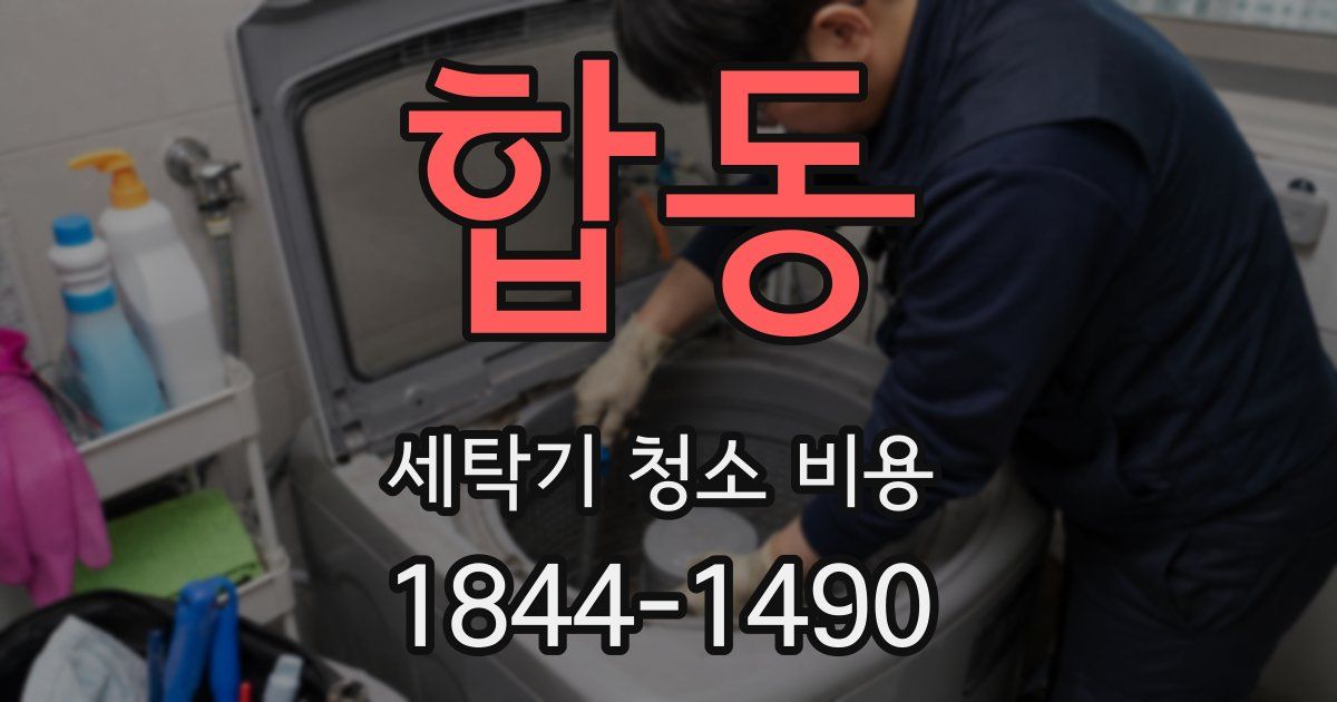 합동 세탁기 청소 비용