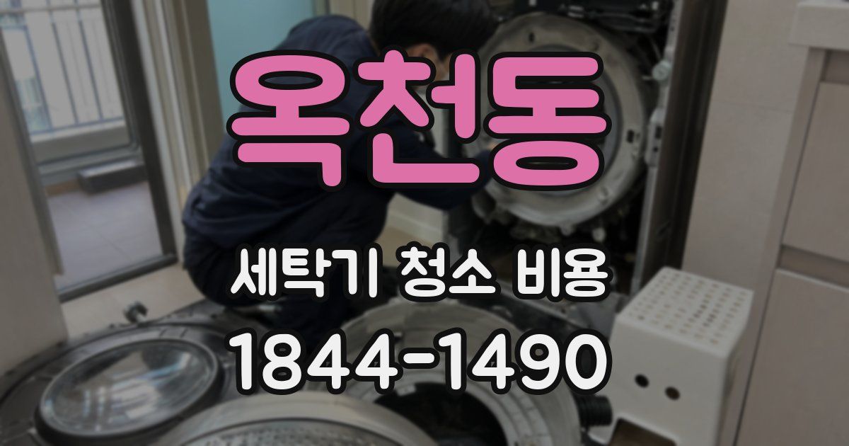 옥천동 세탁기 청소 비용