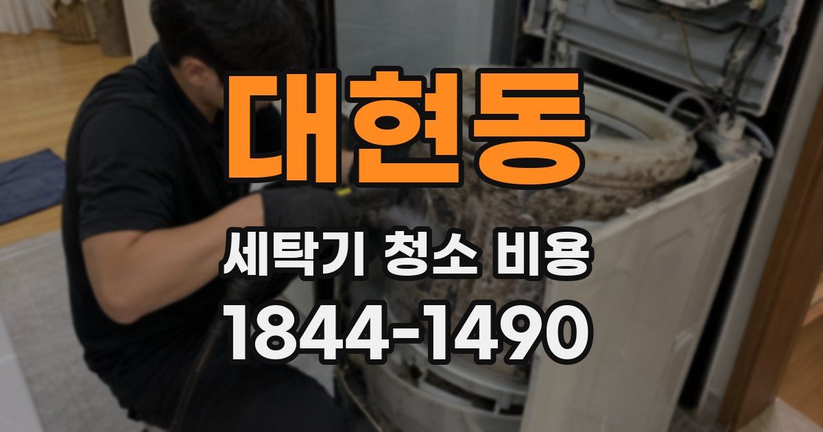 대현동 세탁기 청소 비용
