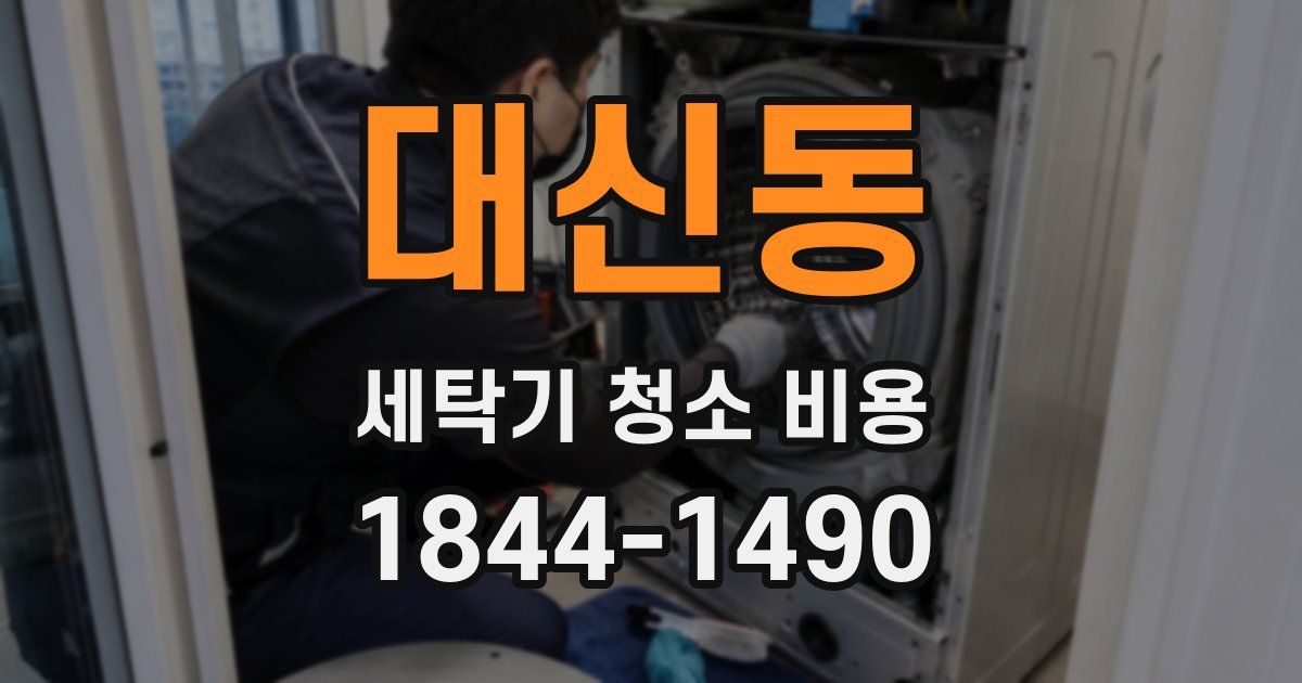 대신동 세탁기 청소 비용