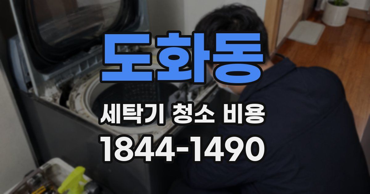 도화동 세탁기 청소 비용