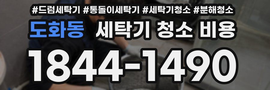 도화동 세탁기 청소 비용