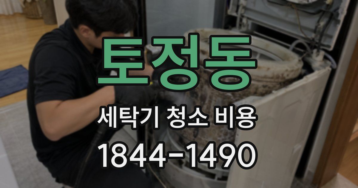 토정동 세탁기 청소 비용