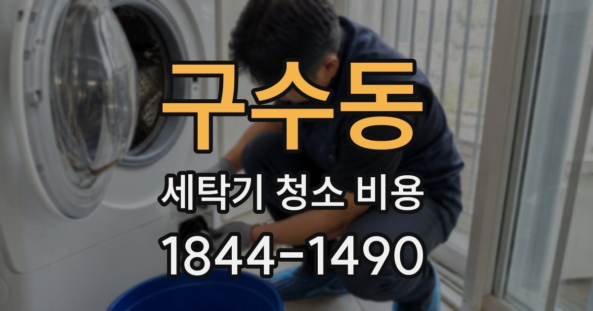구수동 세탁기 청소 비용