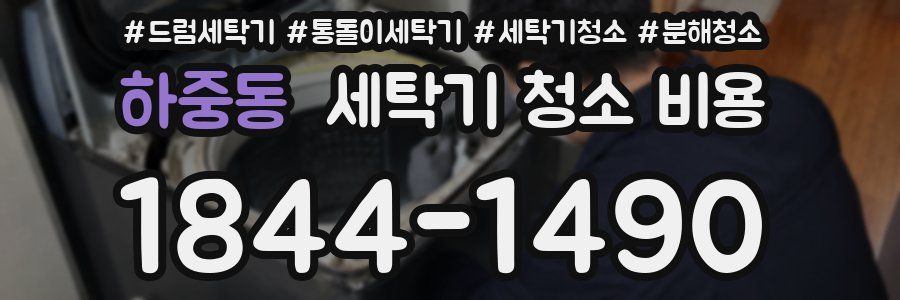 하중동 세탁기 청소 비용