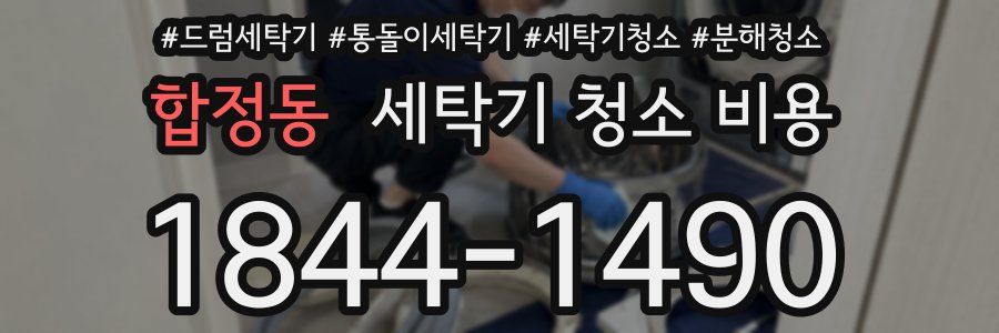 합정동 세탁기 청소 비용