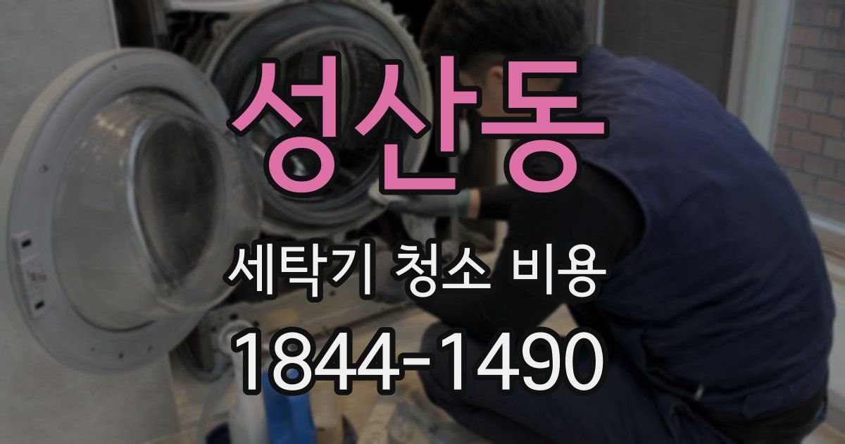 성산동 세탁기 청소 비용