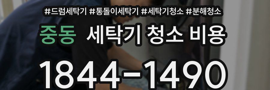 중동 세탁기 청소 비용