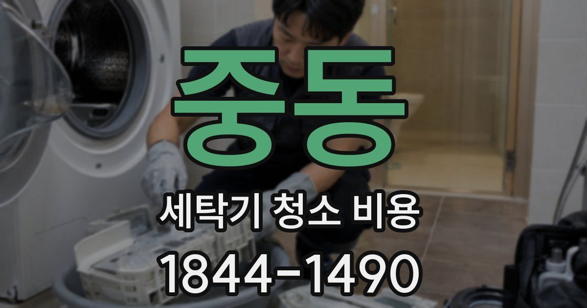 중동 세탁기 청소 비용