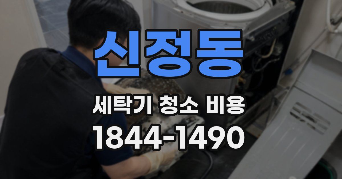 신정동 세탁기 청소 비용
