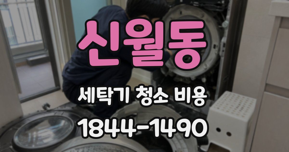 신월동 세탁기 청소 비용