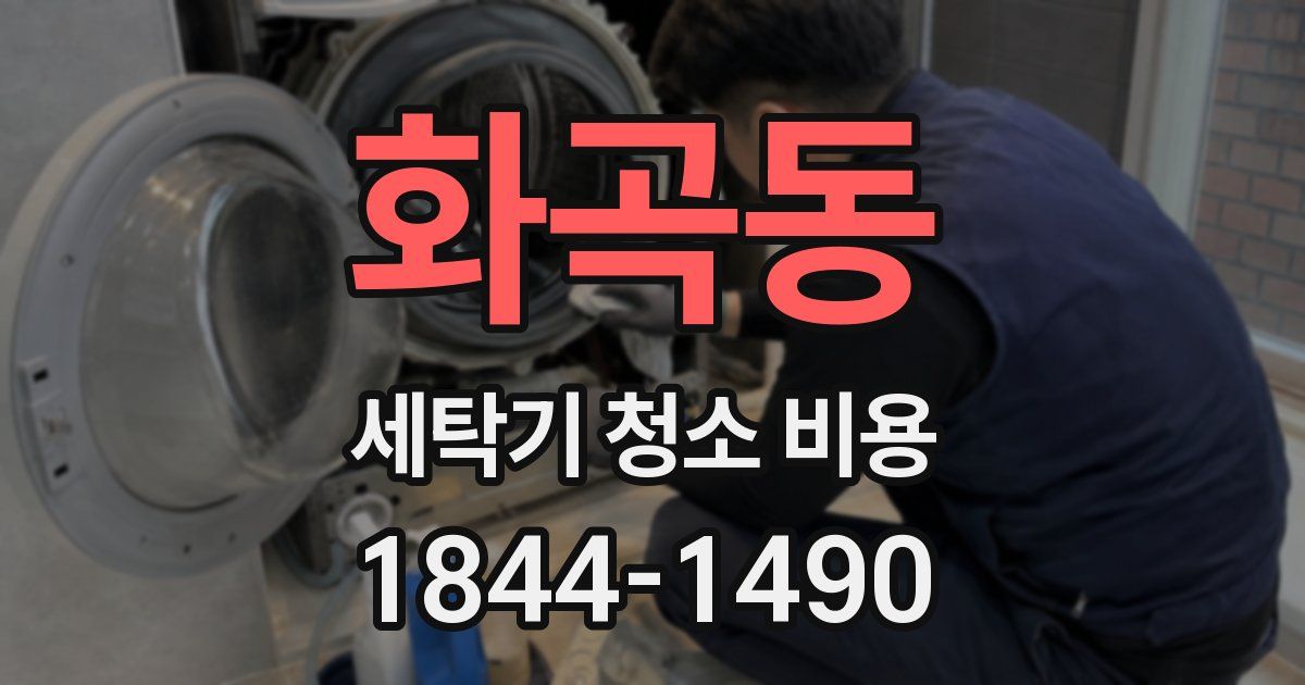 화곡동 세탁기 청소 비용