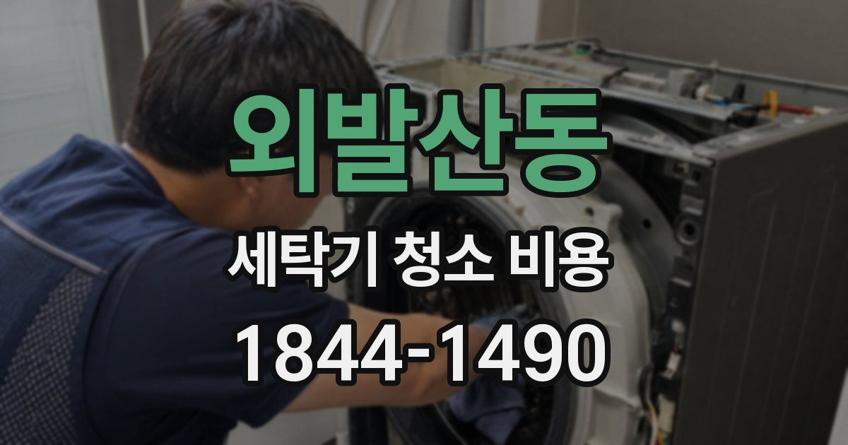 외발산동 세탁기 청소 비용