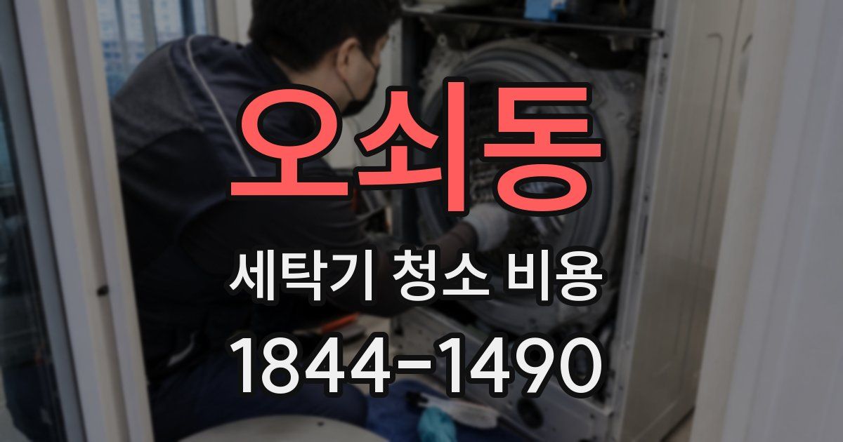 오쇠동 세탁기 청소 비용