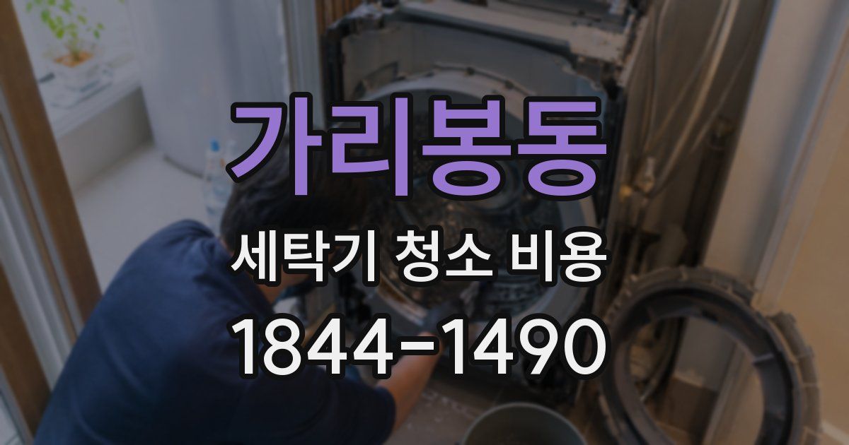 가리봉동 세탁기 청소 비용