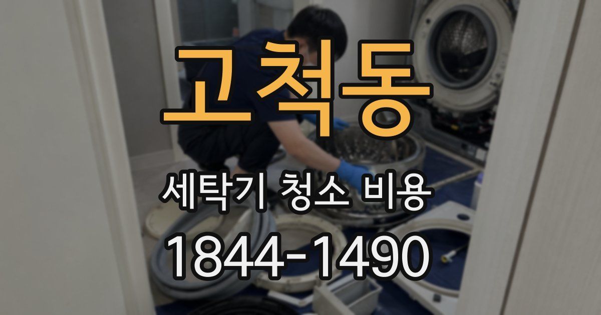 고척동 세탁기 청소 비용