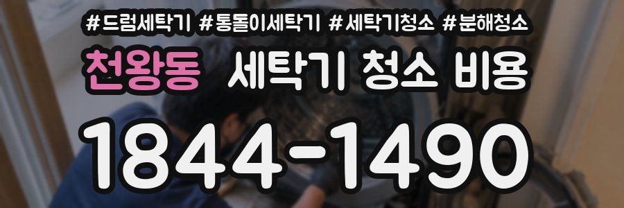 천왕동 세탁기 청소 비용