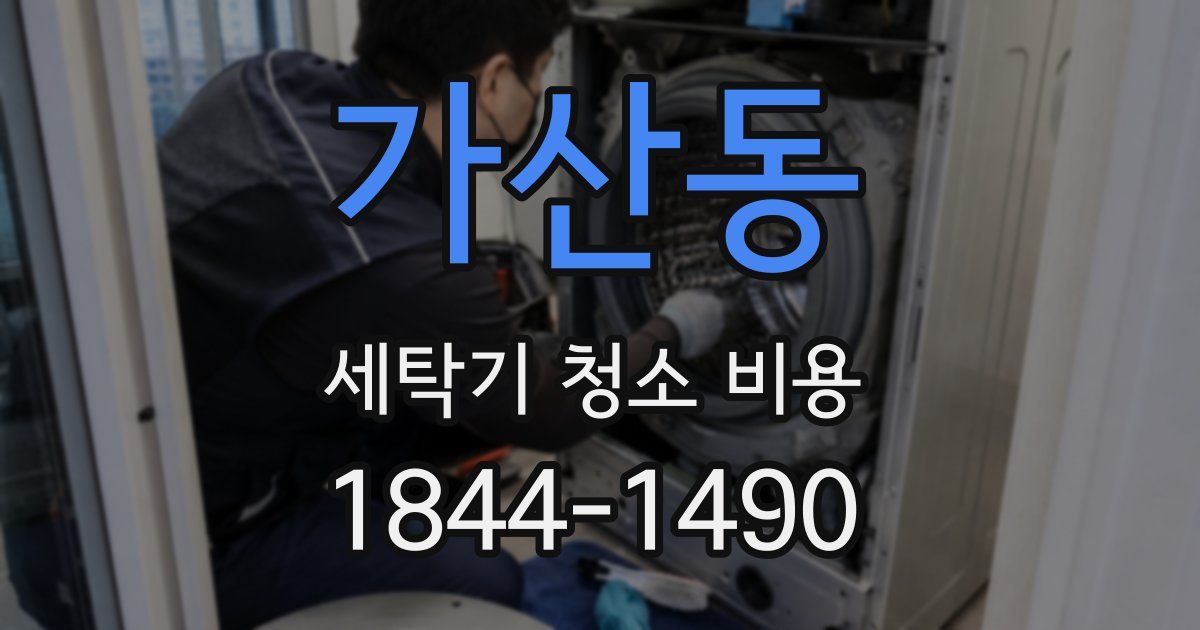 가산동 세탁기 청소 비용