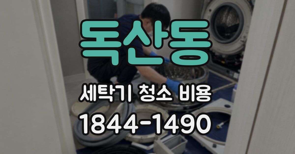 독산동 세탁기 청소 비용