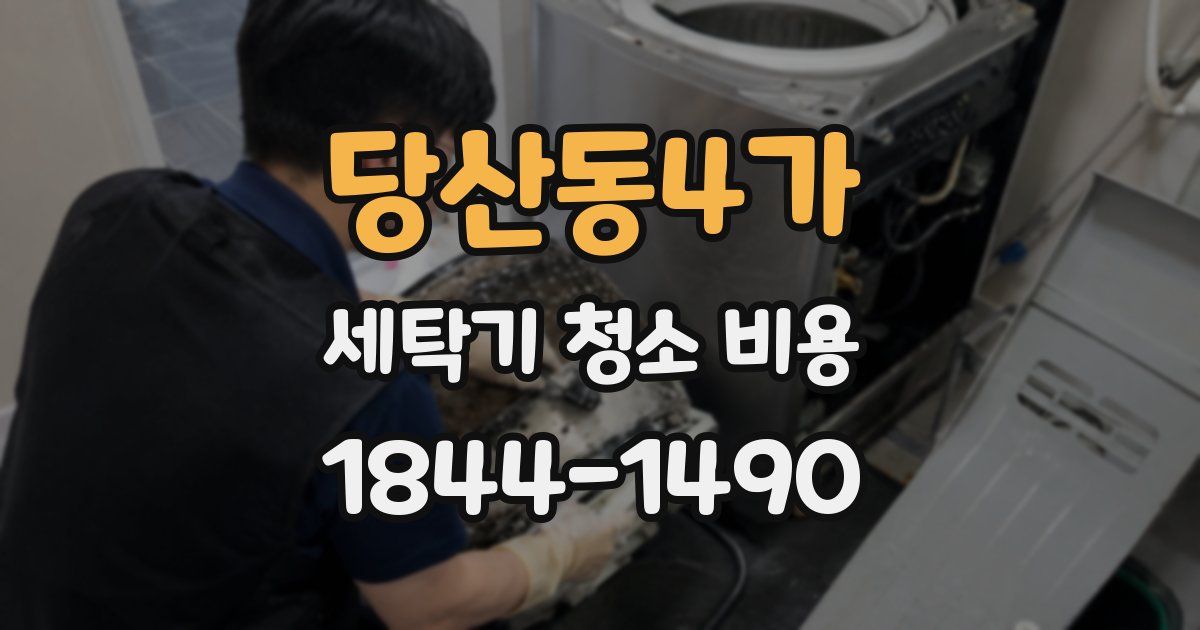 당산동4가 세탁기 청소 비용