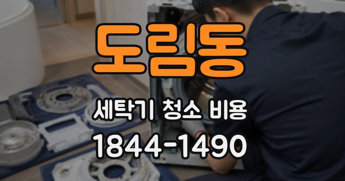 도림동 세탁기 청소 비용