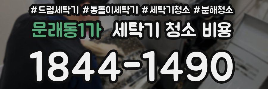 문래동1가 세탁기 청소 비용