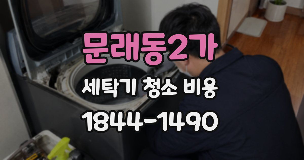 문래동2가 세탁기 청소 비용