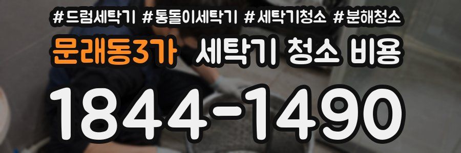 문래동3가 세탁기 청소 비용