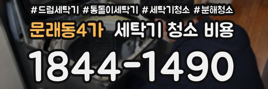 문래동4가 세탁기 청소 비용