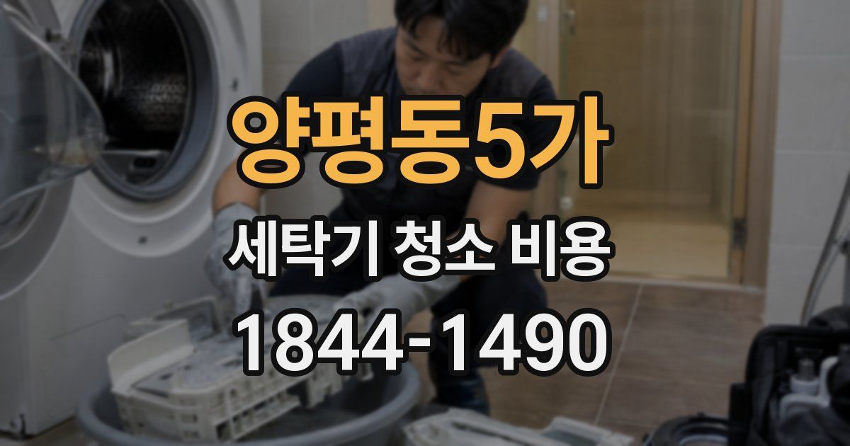 양평동5가 세탁기 청소 비용