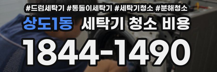 상도1동 세탁기 청소 비용