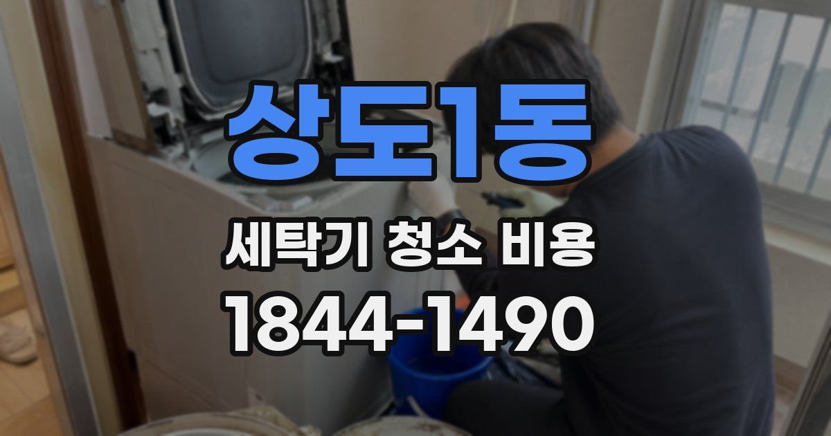 상도1동 세탁기 청소 비용