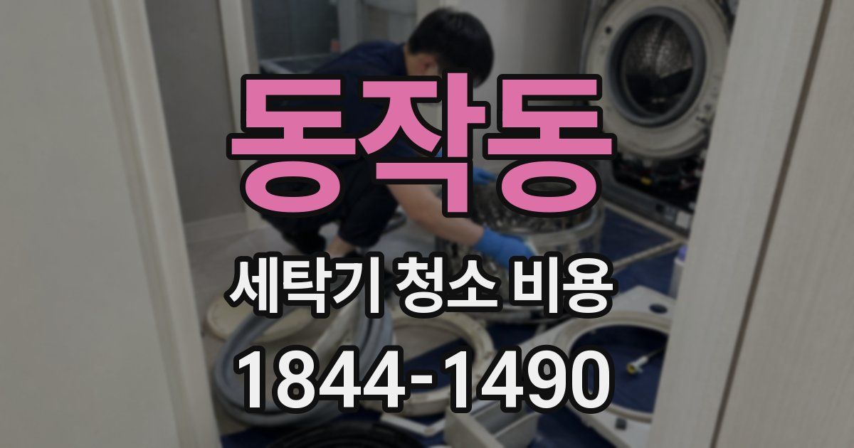 동작동 세탁기 청소 비용
