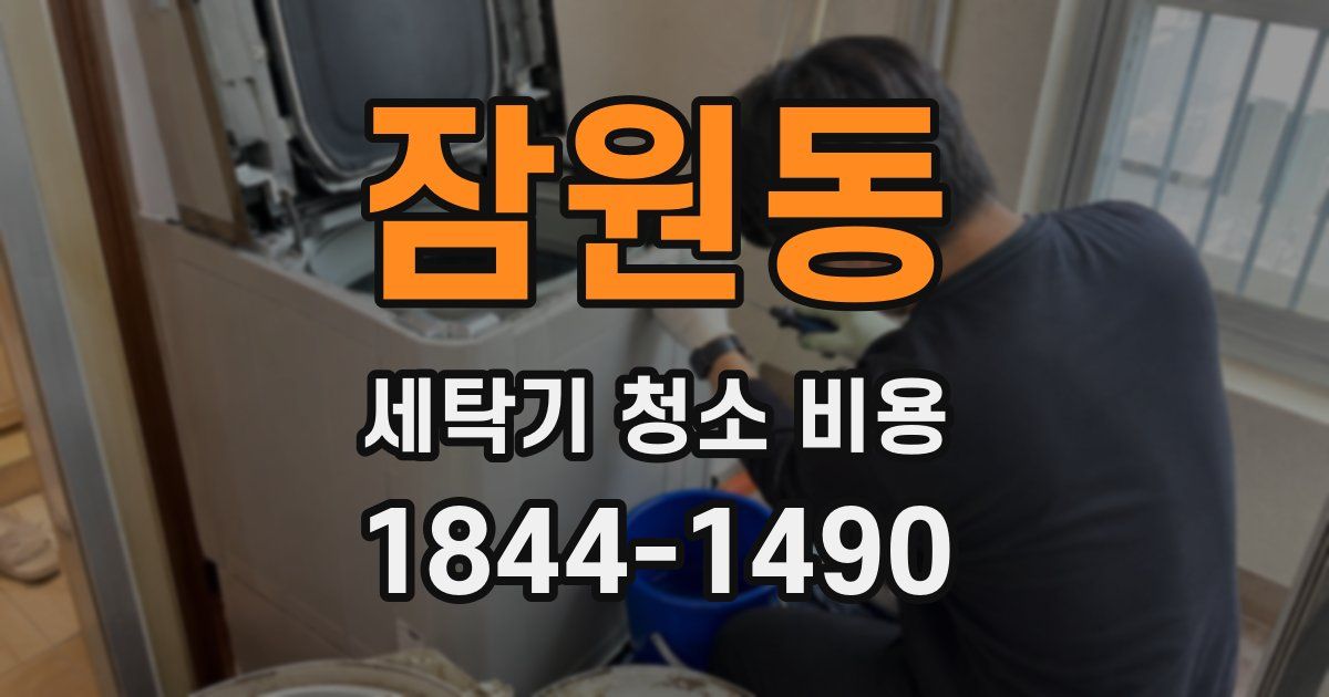 잠원동 세탁기 청소 비용