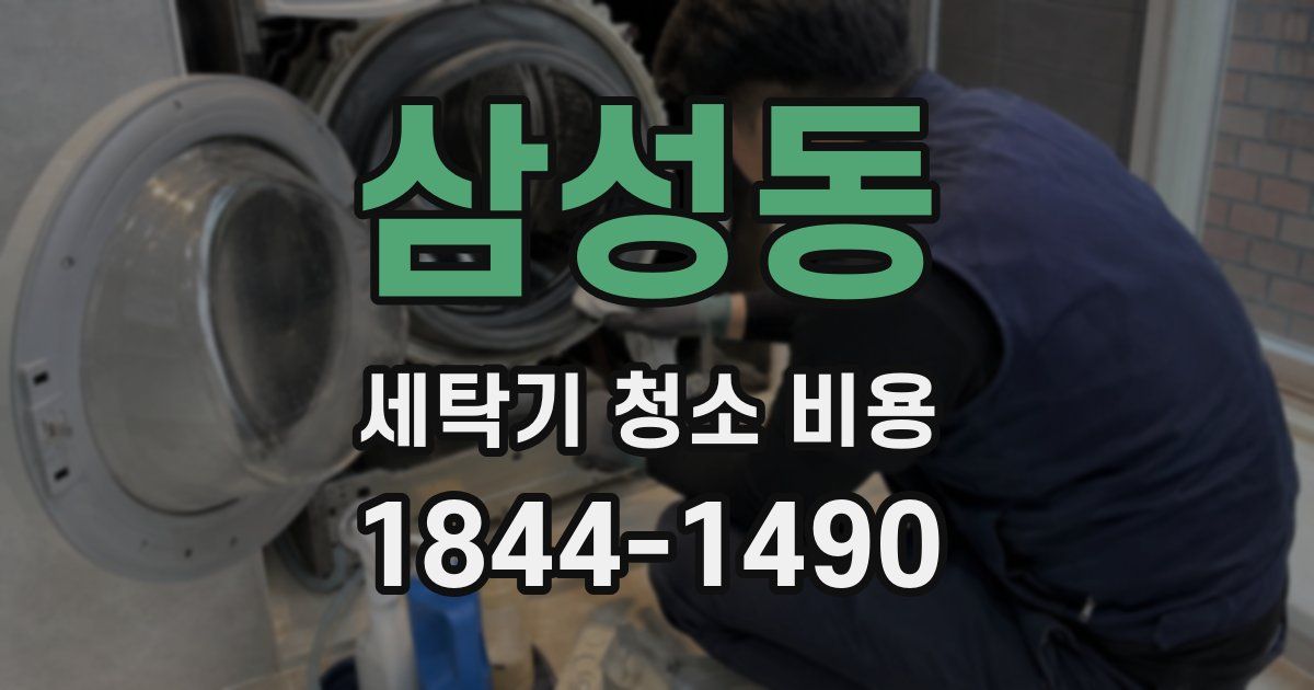 삼성동 세탁기 청소 비용