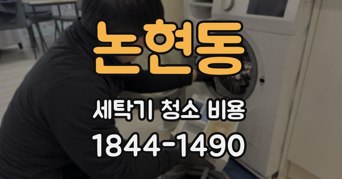 논현동 세탁기 청소 비용