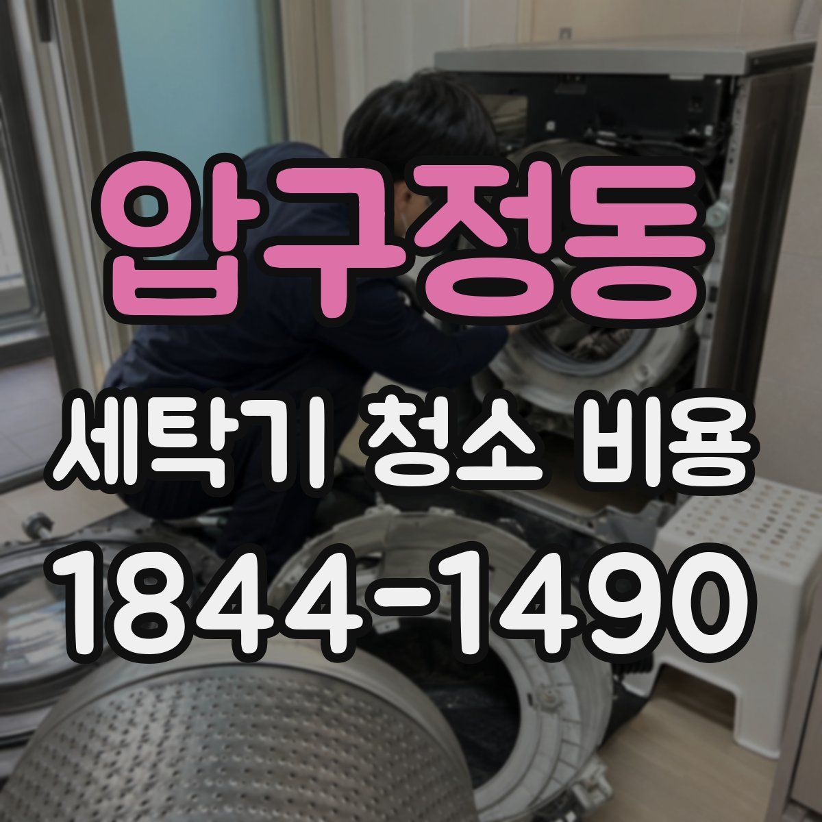 압구정동 세탁기 청소 비용