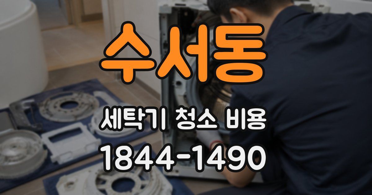 수서동 세탁기 청소 비용