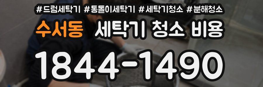 수서동 세탁기 청소 비용