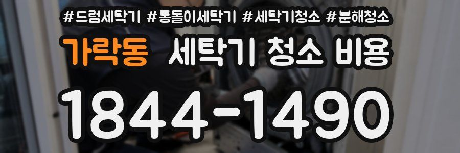 가락동 세탁기 청소 비용