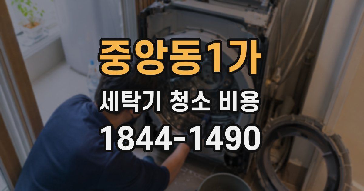중앙동1가 세탁기 청소 비용