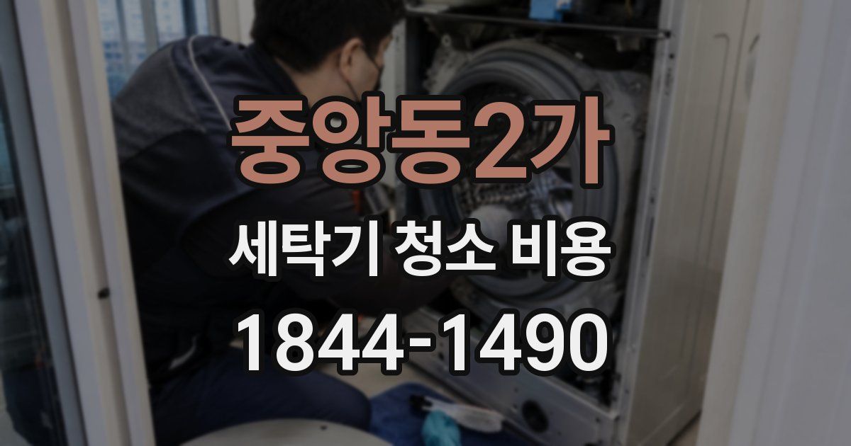 중앙동2가 세탁기 청소 비용
